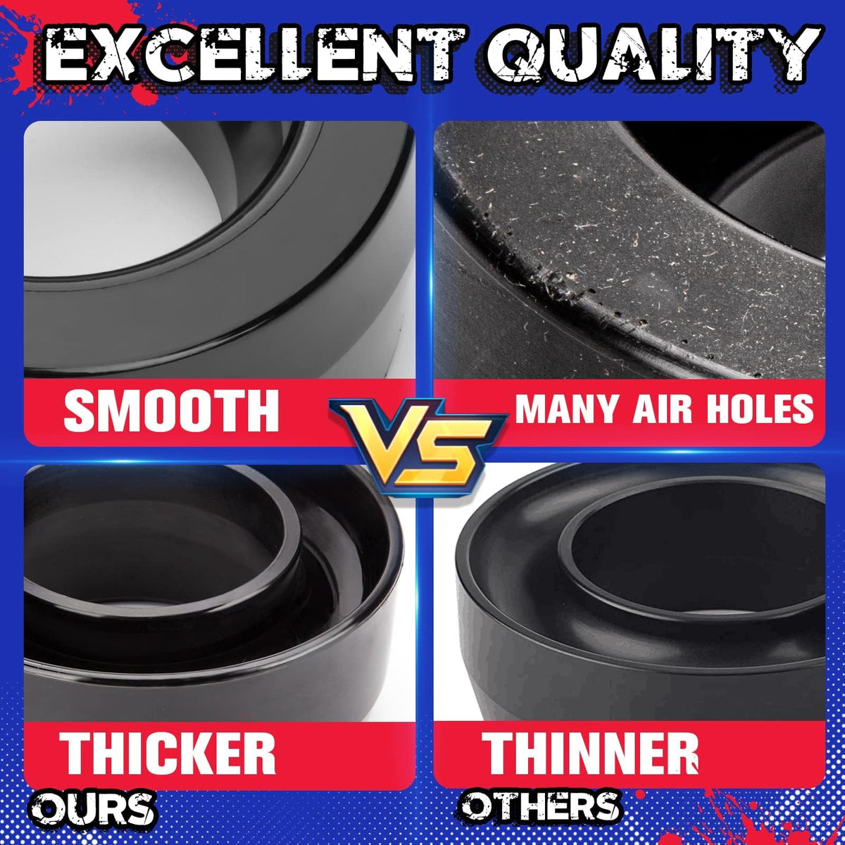 KSP PERFORMANCE spacer next to ruler showing compact size and precise fit for easy installation