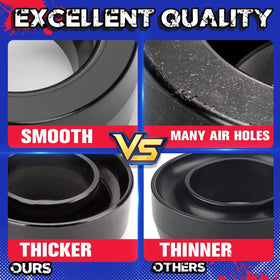 KSP PERFORMANCE spacer next to ruler showing compact size and precise fit for easy installation