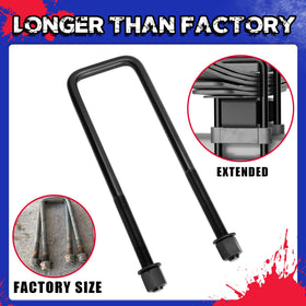 KSP PERFORMANCE detailed square U-bolts showing heavy-duty threads and secure clamping