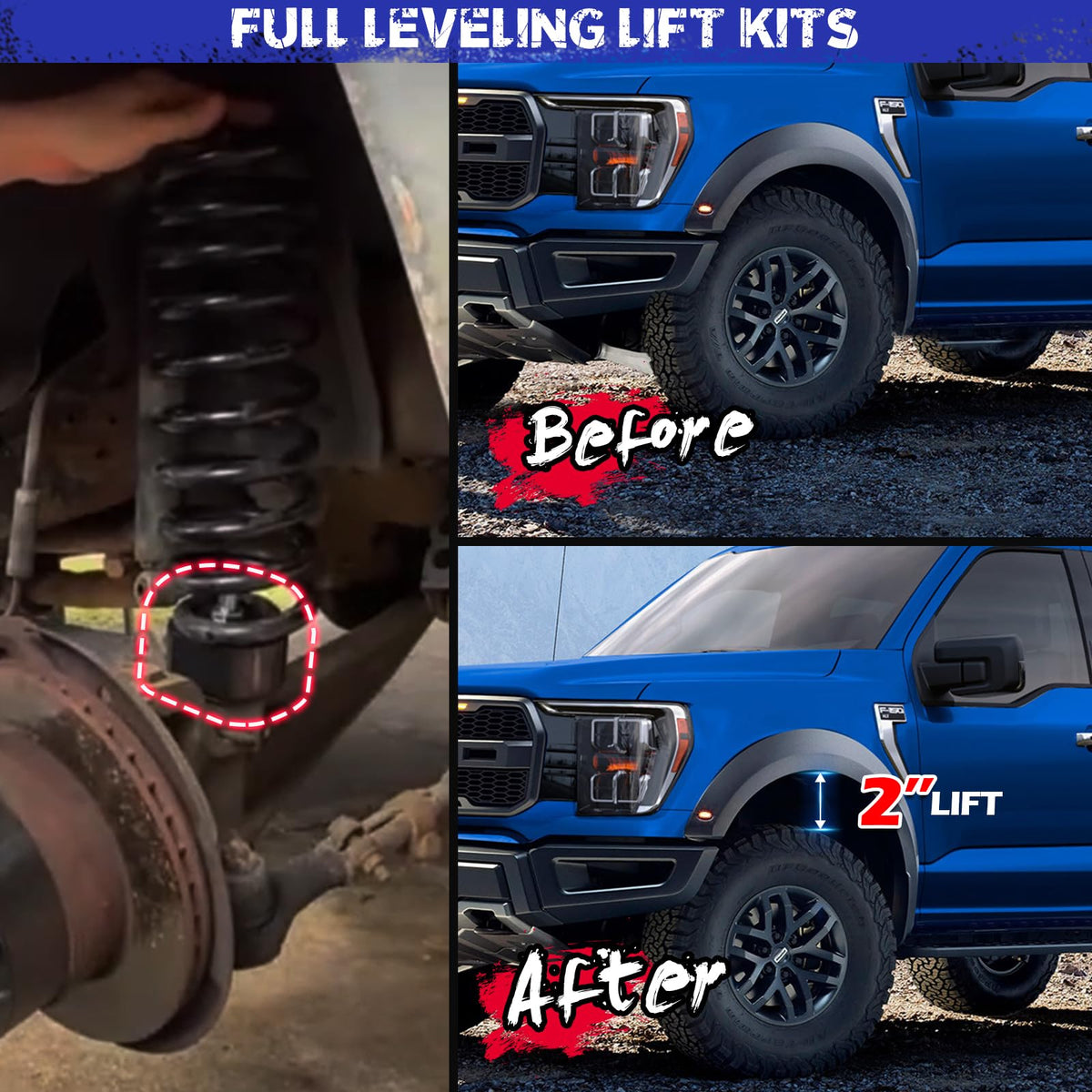 KSP PERFORMANCE underbody installation angle showing spacer alignment and simplified fitting
