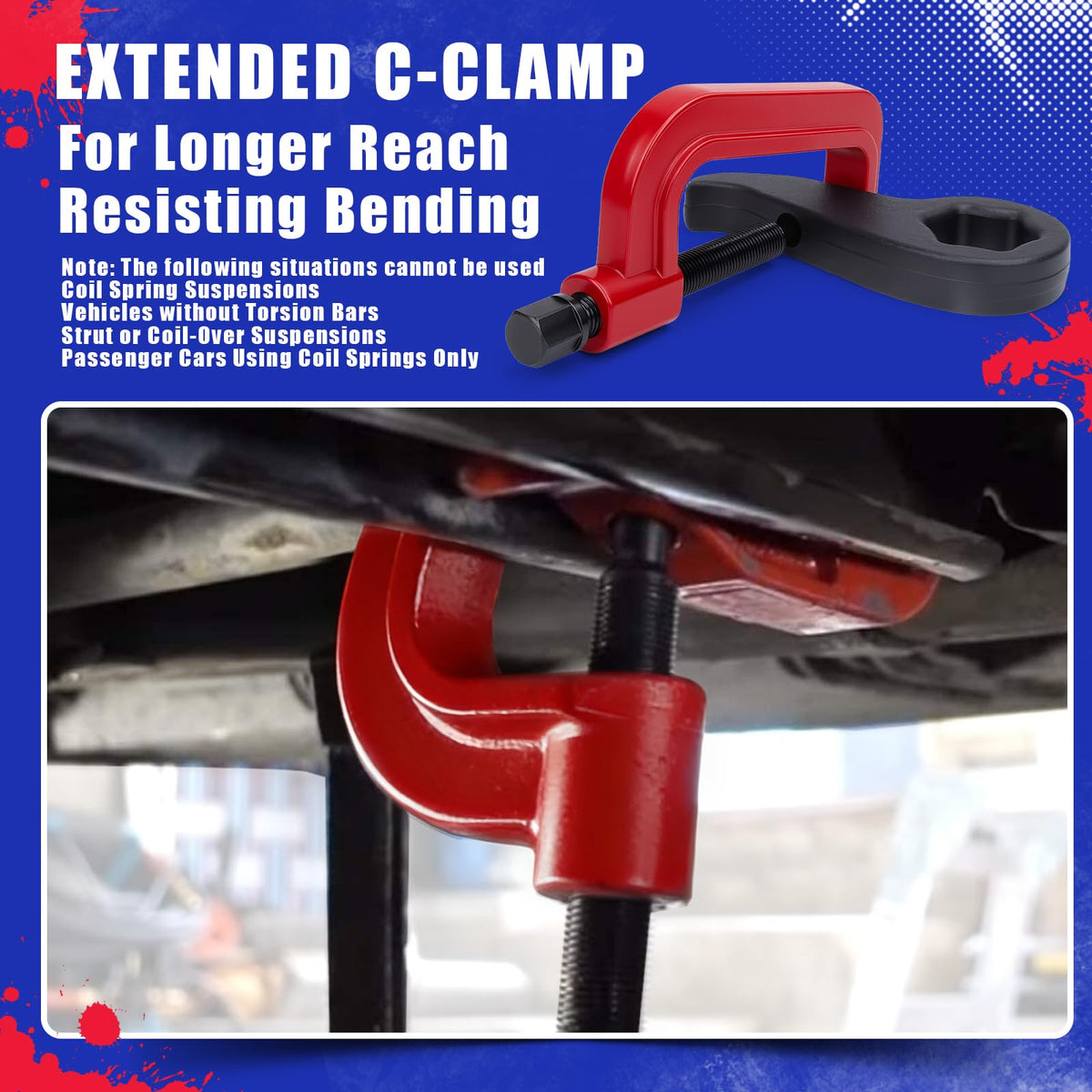KSP PERFORMANCE tool installed on truck torsion bar demonstrating easier disassembly