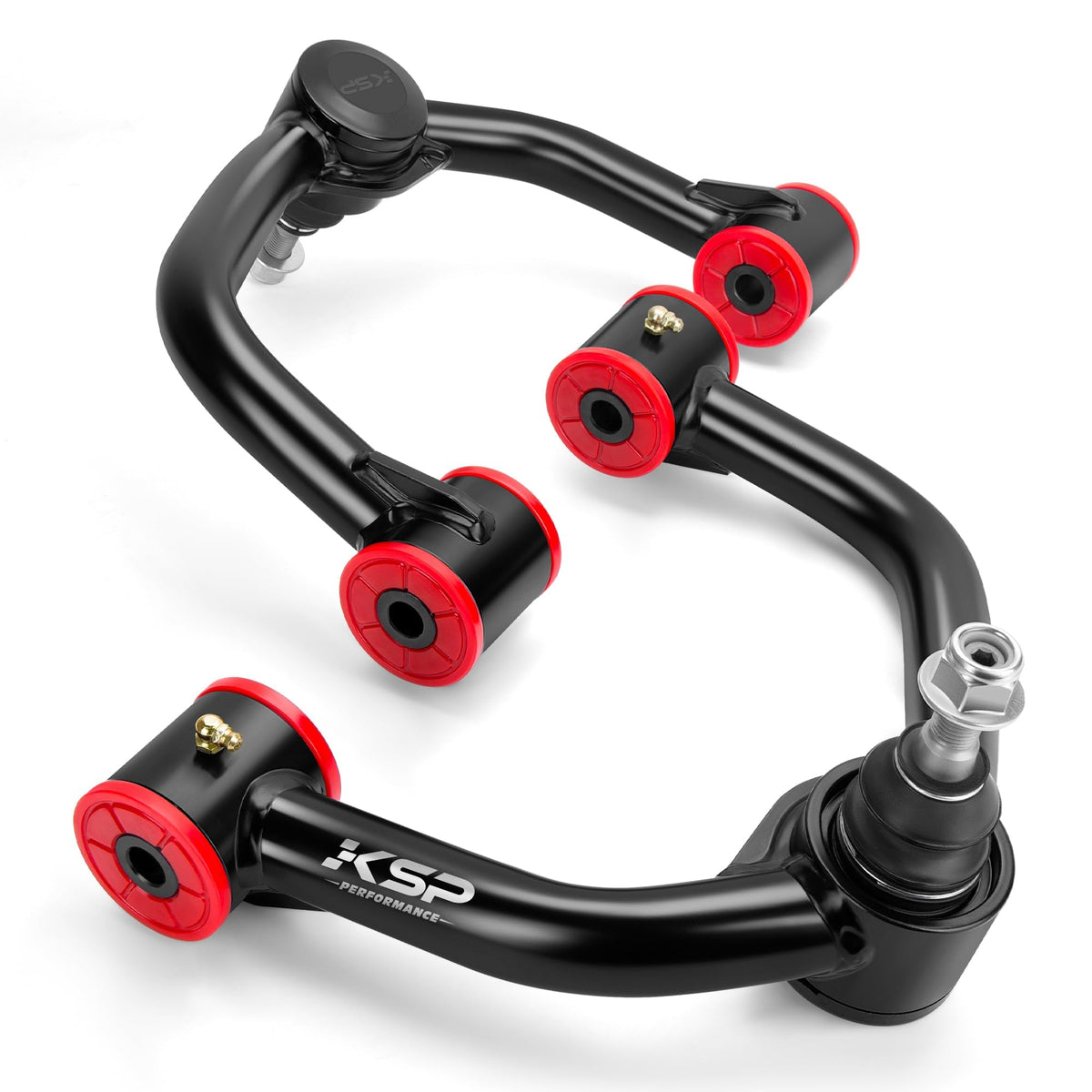 KSP PERFORMANCE front packaging showing tubular arms and hardware for straightforward replacement
