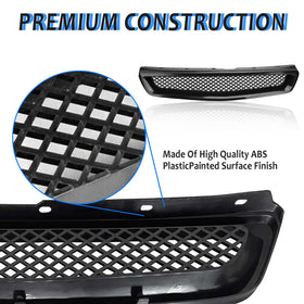 Kspeed grille installed on Civic coupe demonstrating improved front aesthetics and airflow