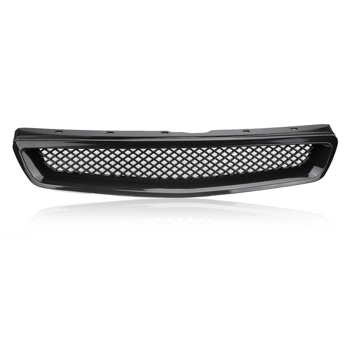 Kspeed grille installed on Civic sedan showing OEM replacement fit and refreshed appearance