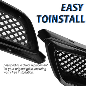 Kspeed grille side profile displaying precise fitment on bumper and seamless look