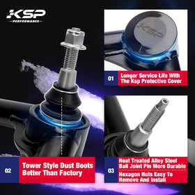 KSP PERFORMANCE arm installed on Silverado demonstrating proper fitment