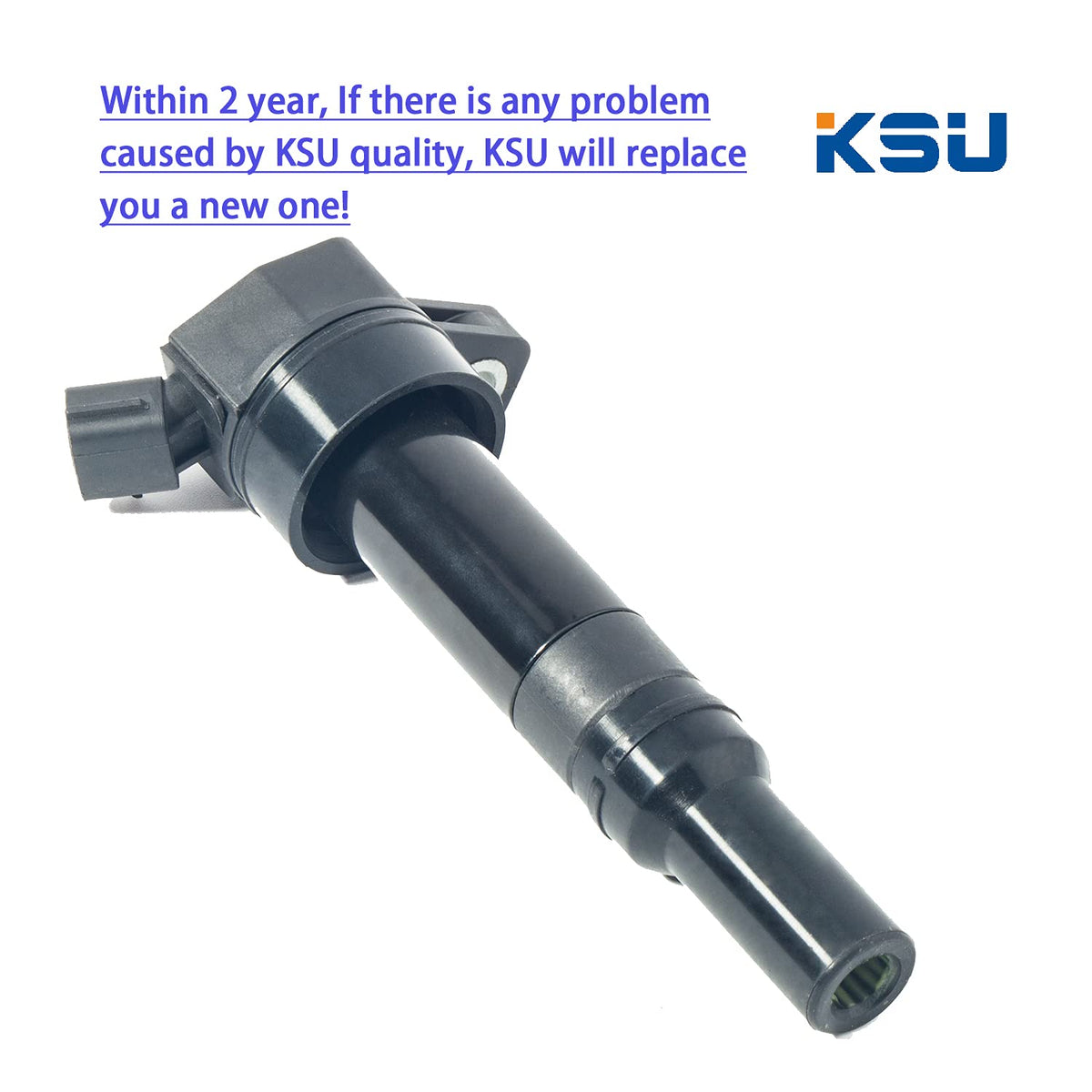 KSU ignition coil installed in engine bay demonstrating direct fit