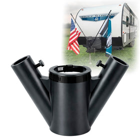 KTKS front view mounted on tongue jack showing secure attachment benefit