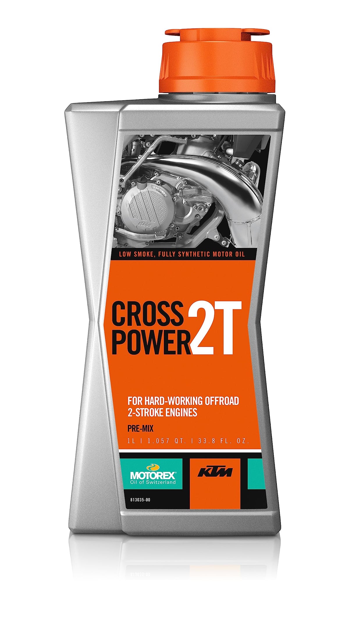 KTM bottle front label showing product and clear protection benefit