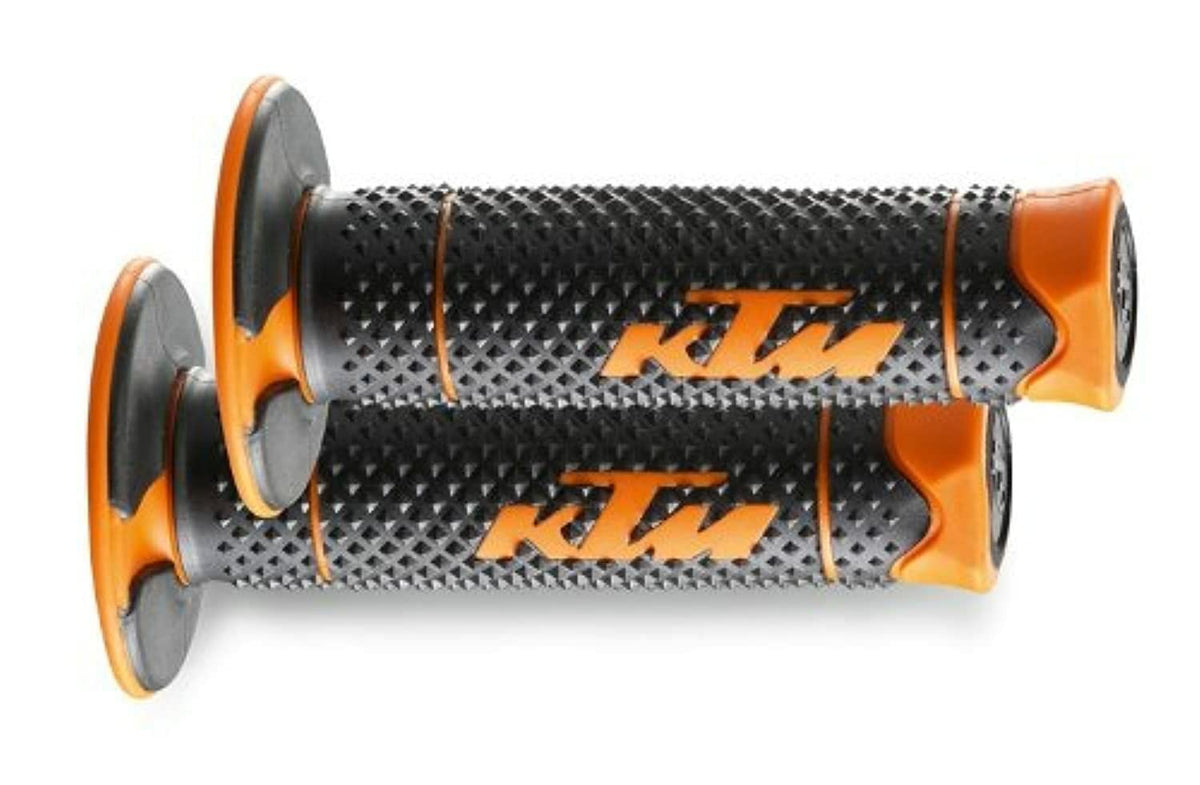 KTM grip close-up of diamond texture for improved traction and comfort