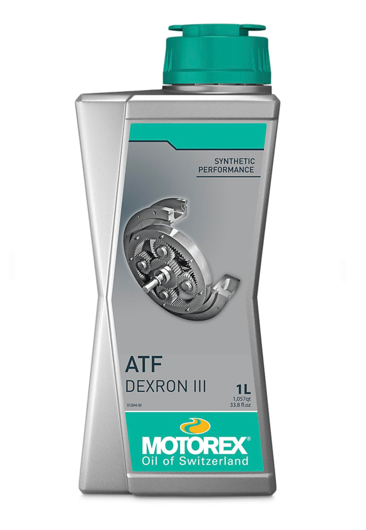 KTM Motorex ATF Dexron III bottle front label showing clear product ID and reliability