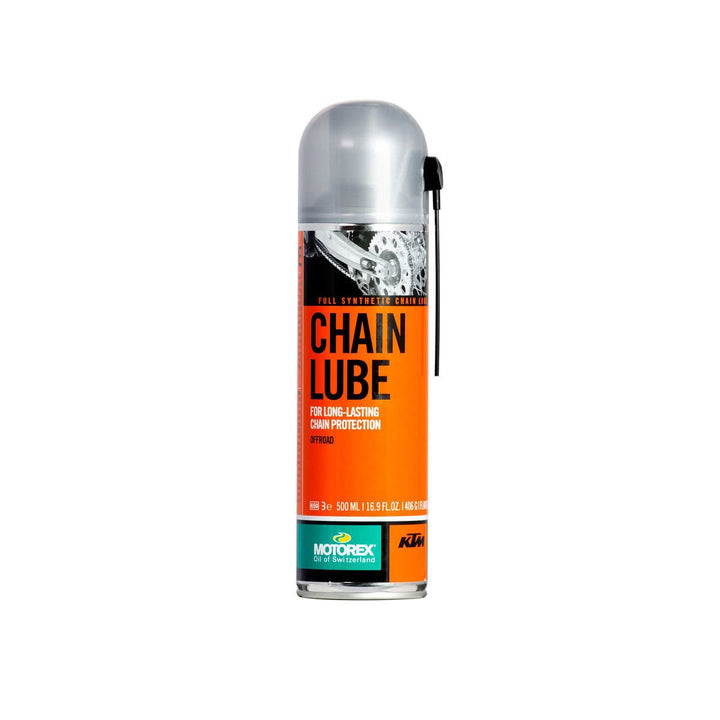 KTM Motorex front packaging showing 500ml bottle and label benefit