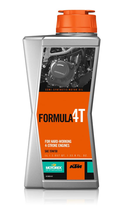 KTM Motorex front bottle view showing branding and ready-to-race benefit