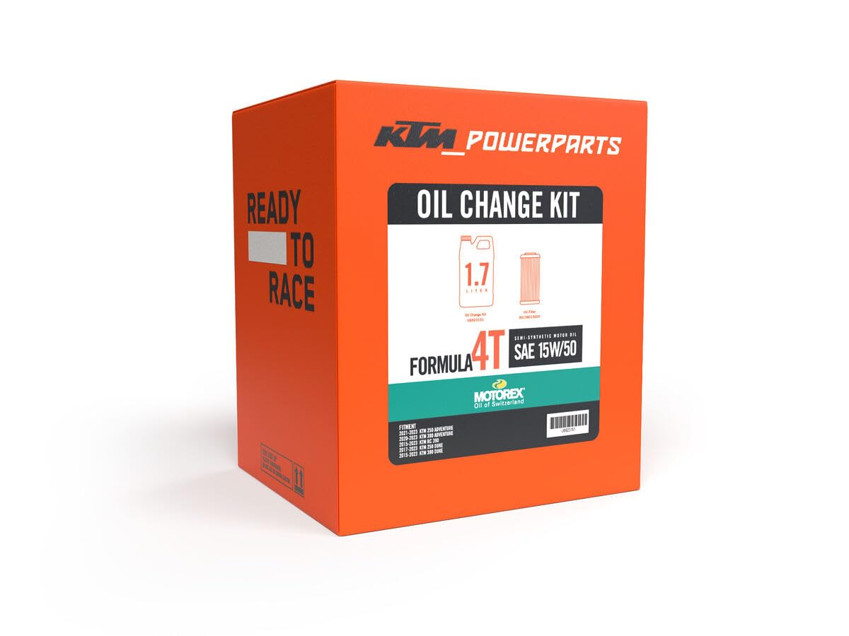 KTM kit front packaging showing brand and components for easy identification