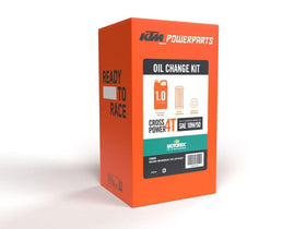 KTM Motorex kit front packaging showing included parts and benefits