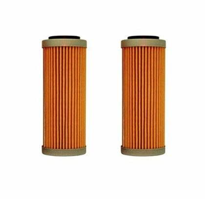 KTM OEM oil filter three-pack front view showing branded packaging and genuine part quality