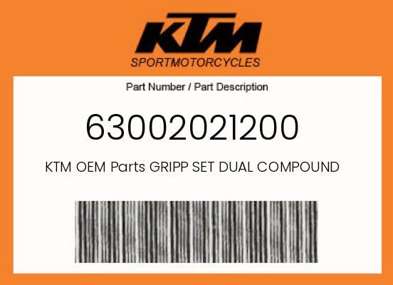 KTM grips texture close-up highlighting soft outer compound for improved grip