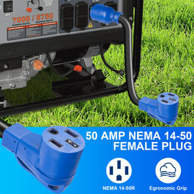 KTOEBYCO plug locked to generator delivering secure stable power
