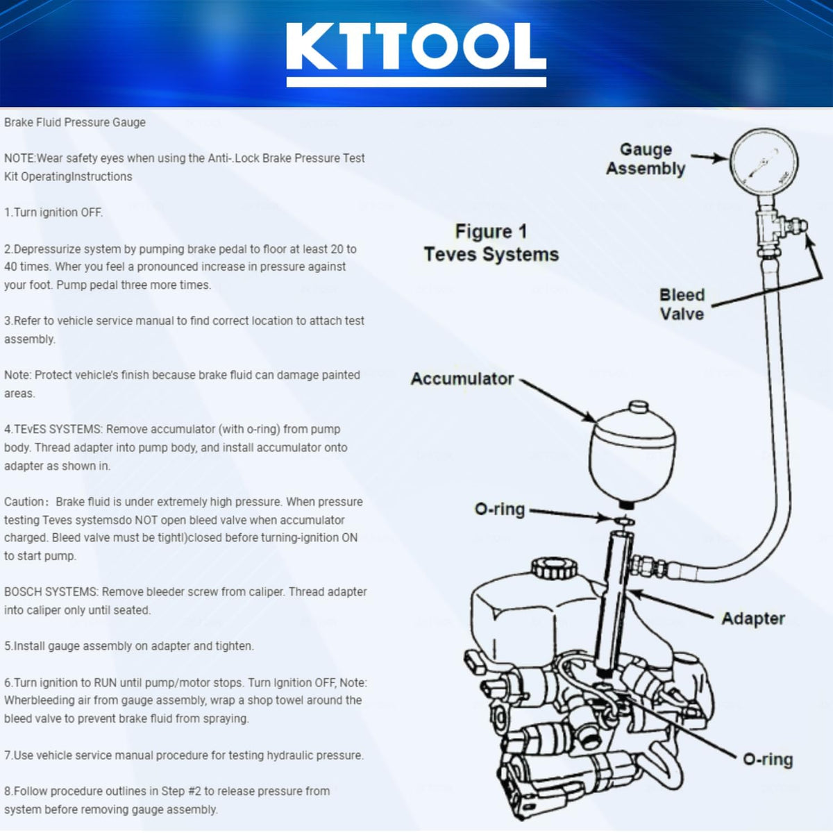 KTTOOL compact carrying case for KTPROT keeping gauges and adapters protected and organized