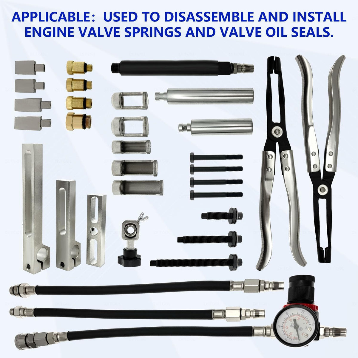 KTTOOL KTPROT compressor arm closeup showing hardened steel for long-lasting durability
