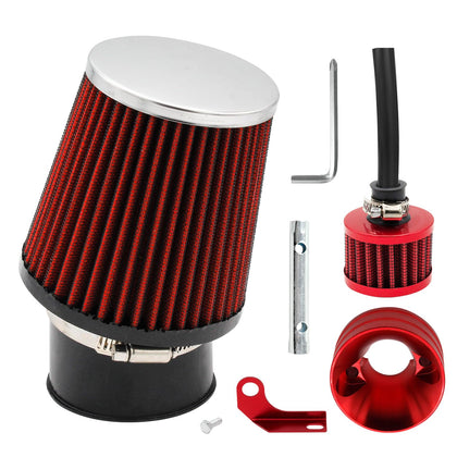 KTUMININV front view assembled 62mm filter showing intake for improved airflow