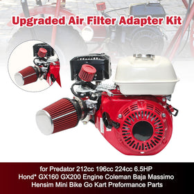KTUMININV filter mounted on mini bike carburetor showcasing compact performance upgrade