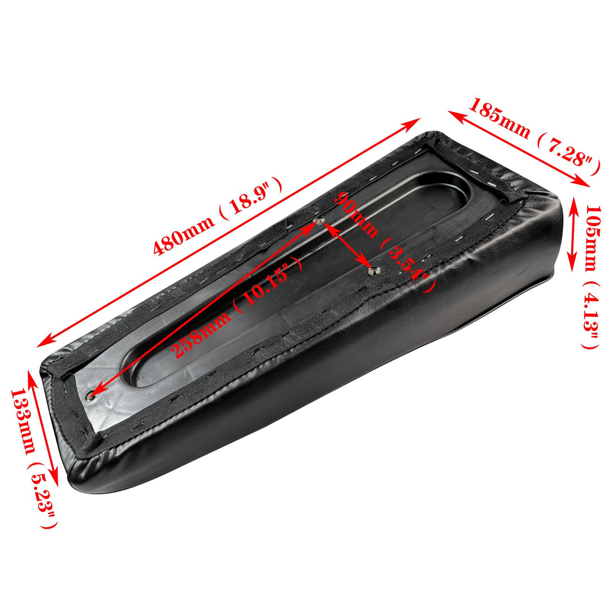 KTUMININV seat backing plate detail showing reinforced support