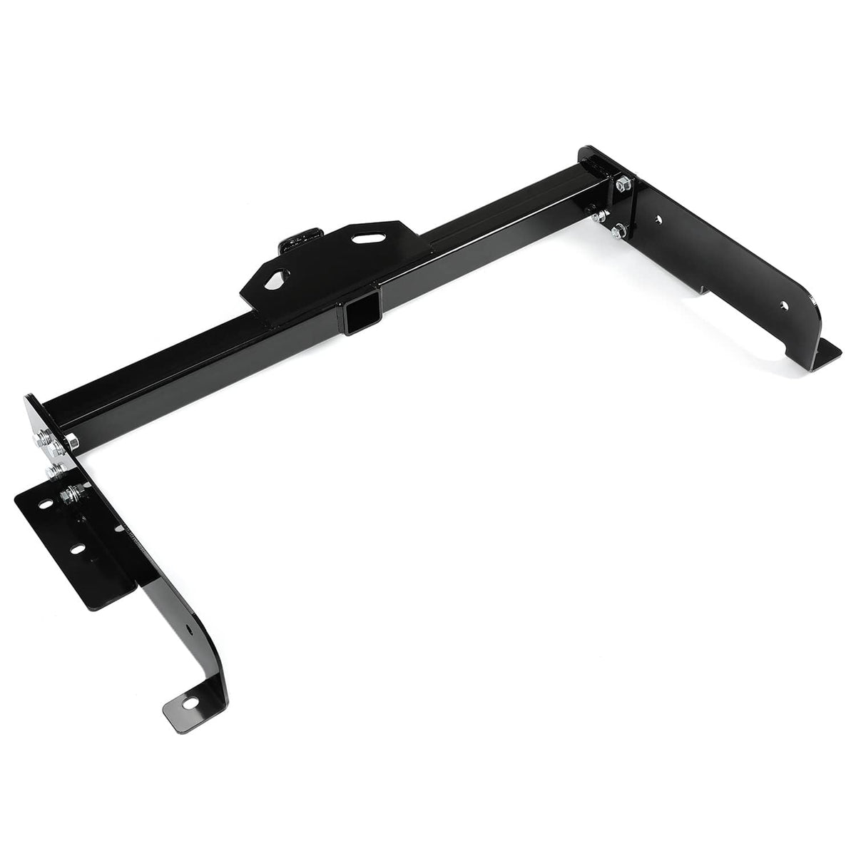 KUAFU hitch next to hand for scale showing compact heavy-duty size