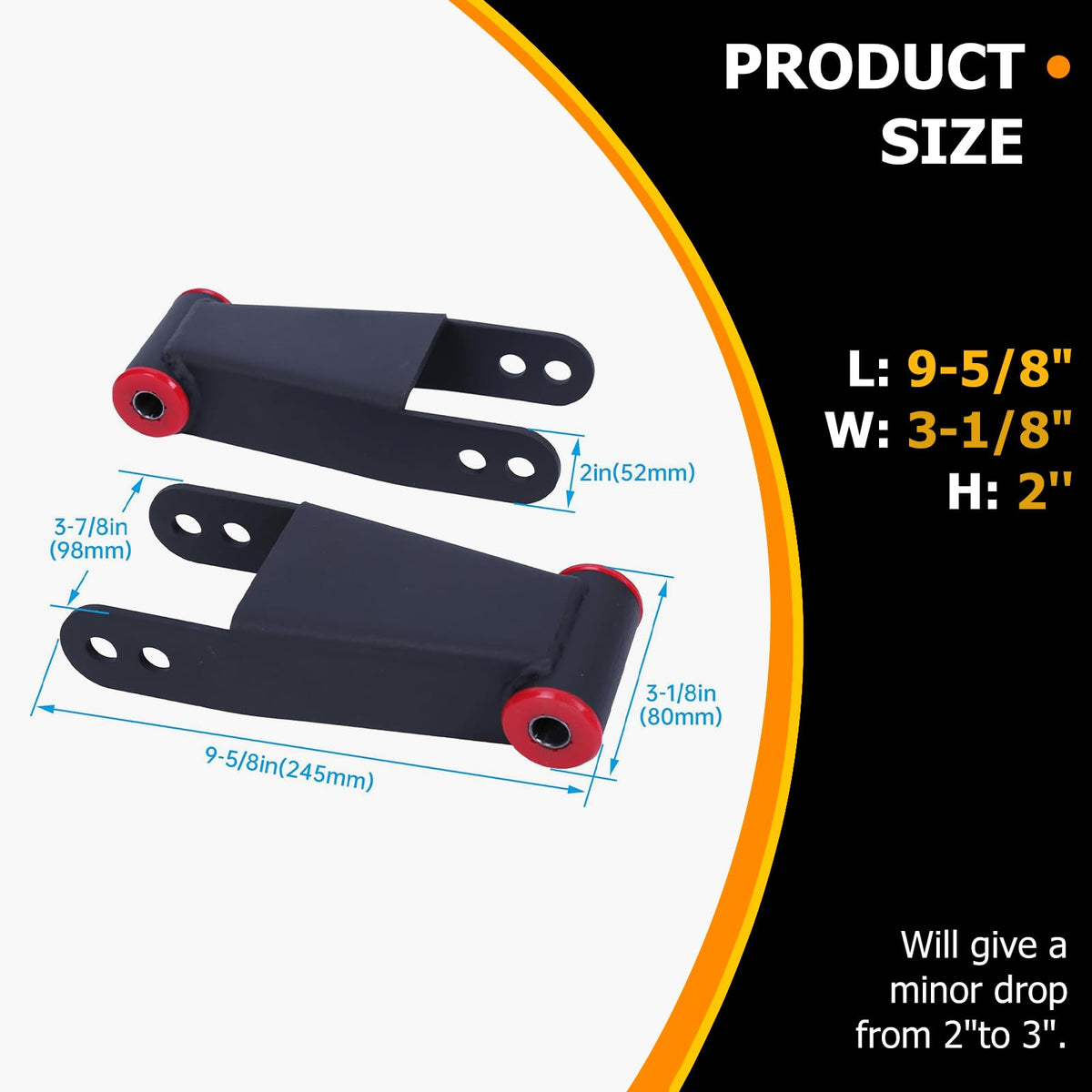 KUAFU matte black powder-coat finish resisting rust and road wear