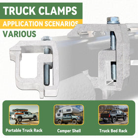 KUAFU clamp beside ruler showing dimensions for easy fit verification benefit