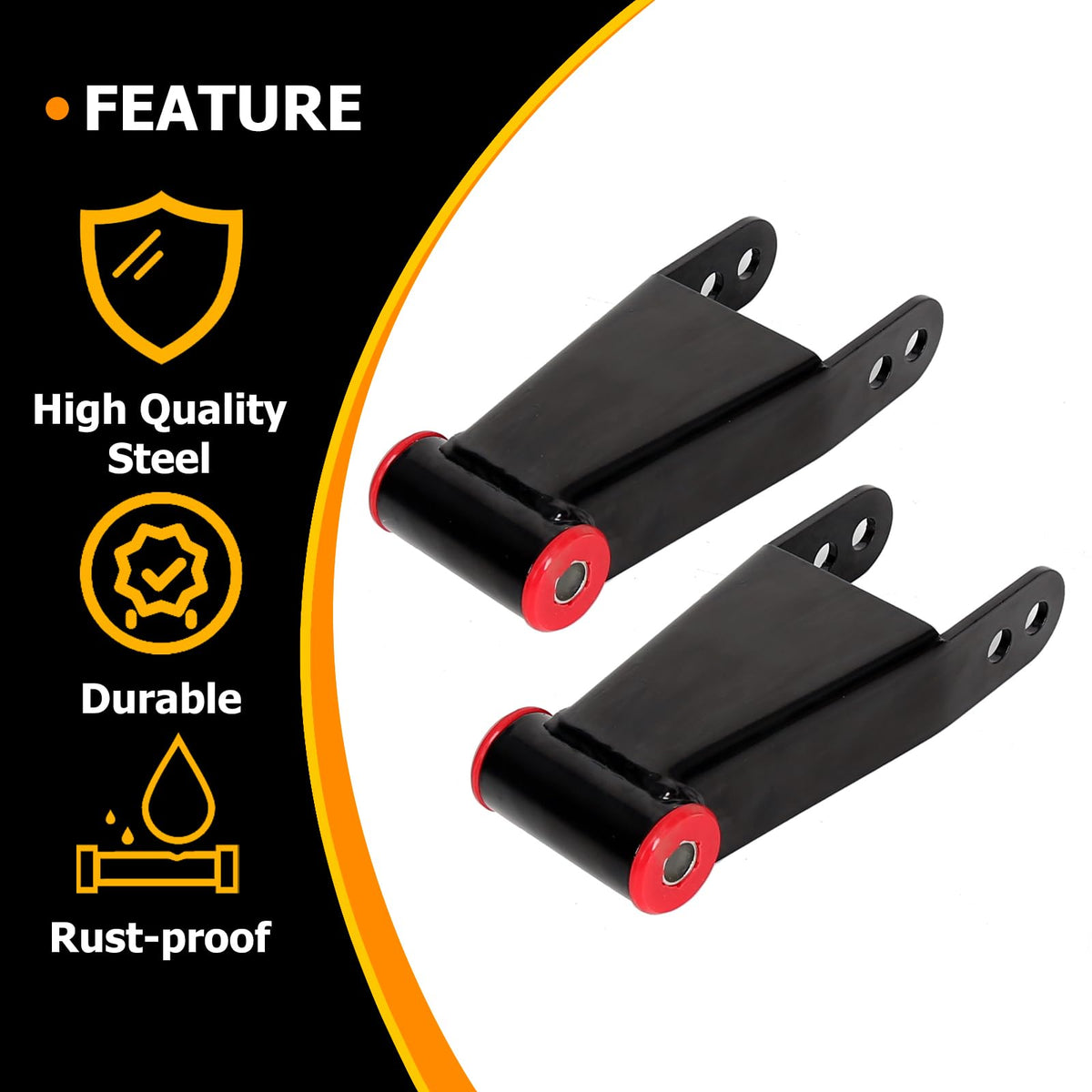 KUAFU side profile with ruler for scale showing adjustable 2–3 inch drop