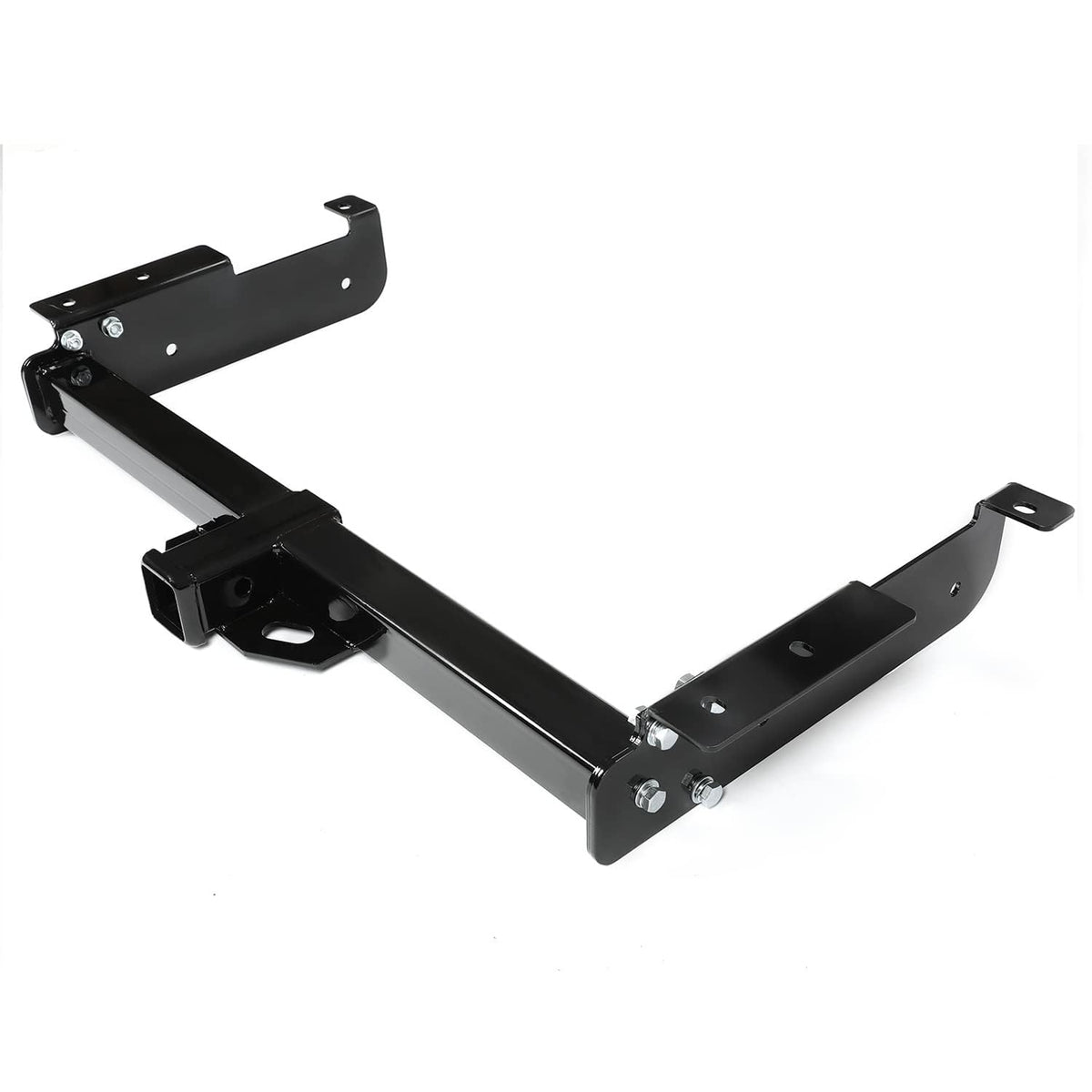 KUAFU front view hitch showing receiver and mounting points, durable fit