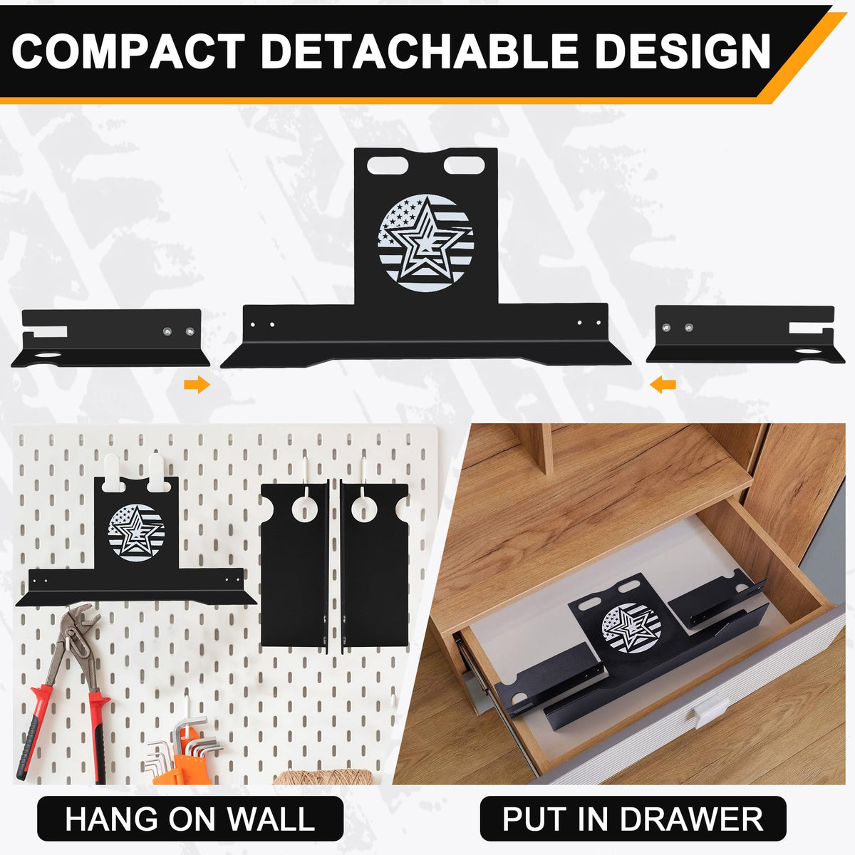 kuaiben folded storage arrangement compact kit ready to hang saves garage space