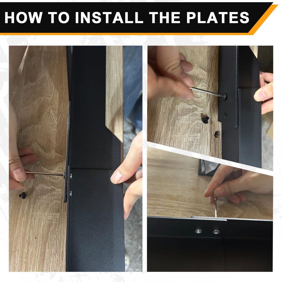 kuaiben lifestyle garage shot showing homeowner using kit for quick DIY alignment