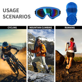 kuchisity group outdoors wearing masks and goggles demonstrating team-ready versatility