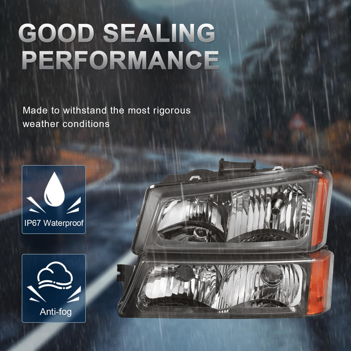 KUIPERAUTO included 9005 and 9006 bulbs with wiring for immediate installation benefit