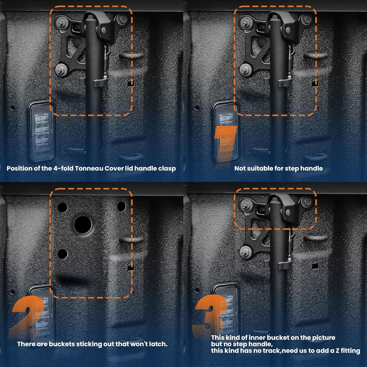 KUIPERAUTO patented clamp mechanism ensuring secure no-drill fit