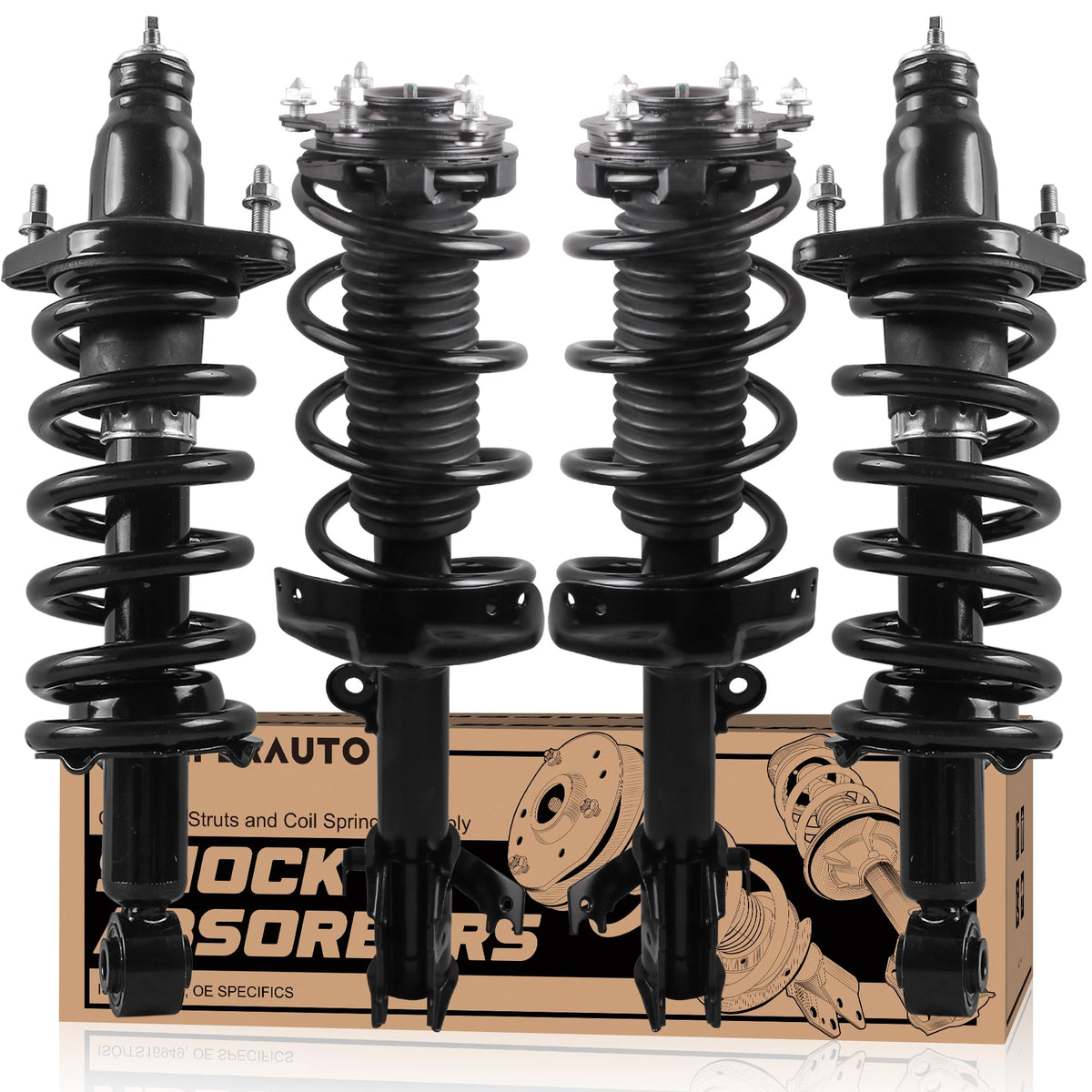 KUIPERAUTO front strut assembly assembled view, restores handling