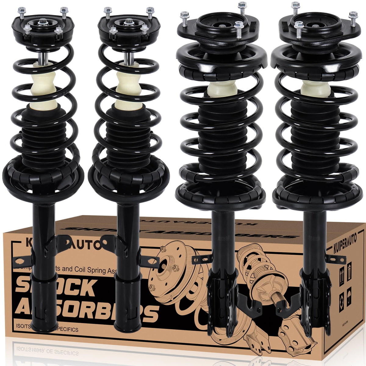 KUIPERAUTO front struts assembly showing mounting points and improved control