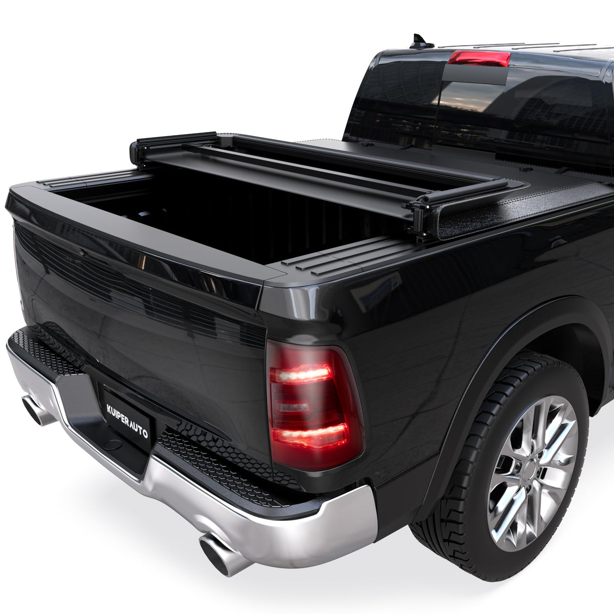 KUIPERAUTO front view installed on Dodge Ram showing secure fit and sleek look