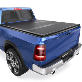 KUIPERAUTO front view of tonneau cover showing sleek fit and added cargo protection