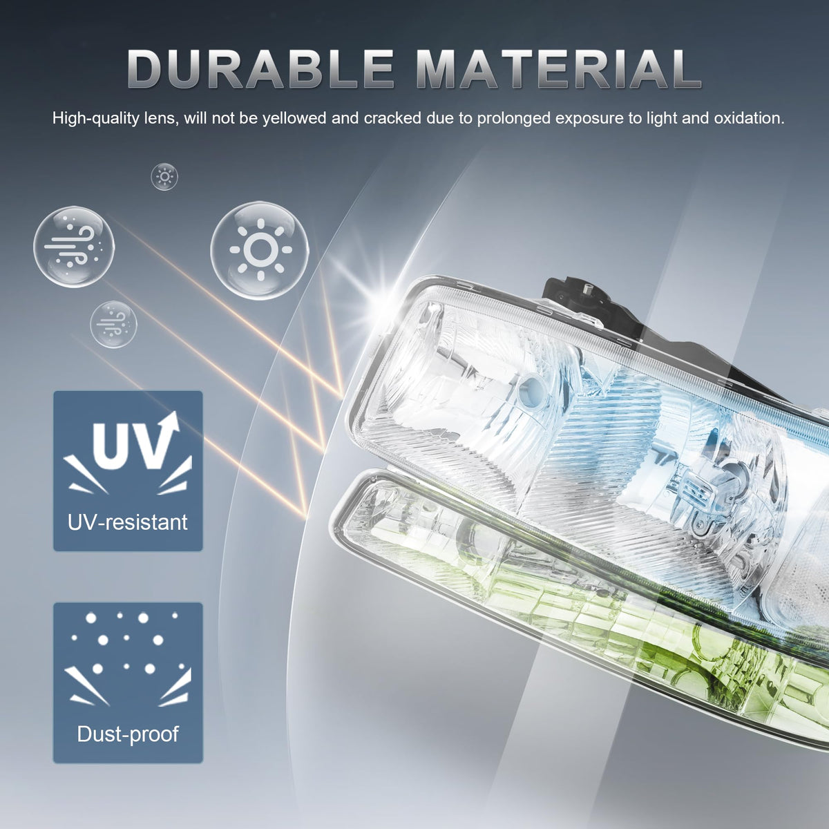 KUIPERAUTO reflector and bulb mount detail demonstrating improved beam control benefit