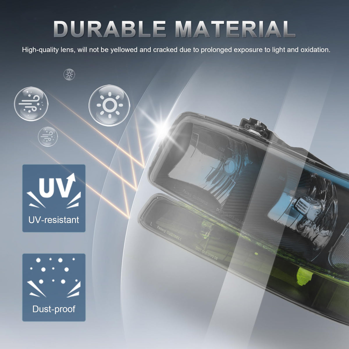 KUIPERAUTO reflector and cutoff detail showing focused beam control benefit