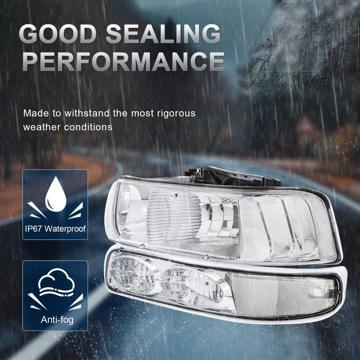 KUIPERAUTO side angle clear corner lens highlighting clean styling and visibility