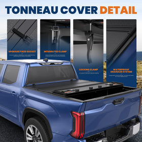KUIPERAUTO side profile installed on Tundra showing tight rail contact and seal