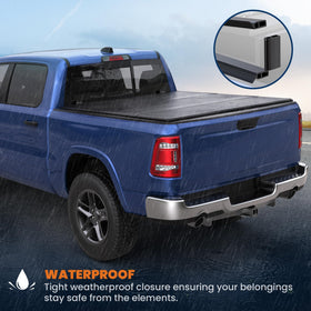 KUIPERAUTO folded back to show expanded bed access for large cargo