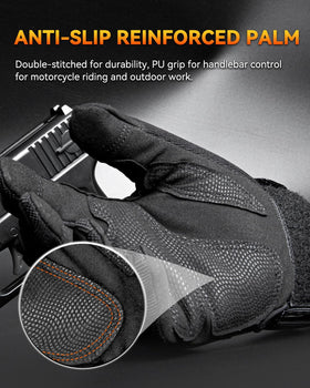 KUMGIM gloves palm texture detail showing anti-slip grip for control