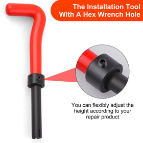 KUNGJUER break-off tool and pin used to remove tangs cleanly for finished threads