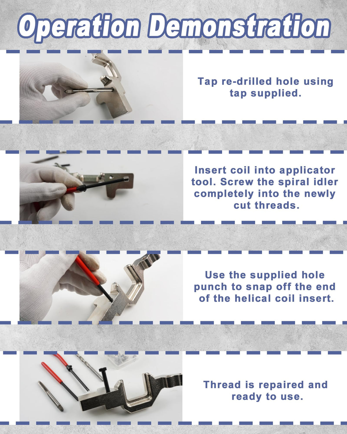 KUNGJUER installation tool in use demonstrating quick insert placement advantage
