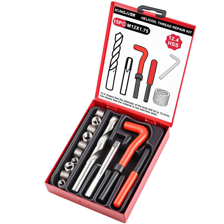 KUNGJUER front packaging showing full M12 repair kit for quick identification and convenience